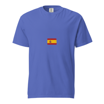 Spain Flag Tee | Minimal | Unisex | Heavyweight Cotton