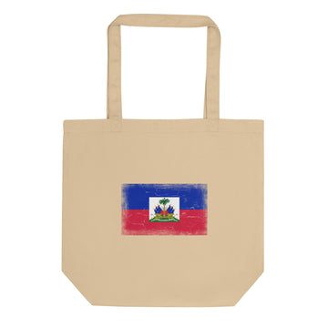Haiti Flag Tote Bag | Organic Cotton