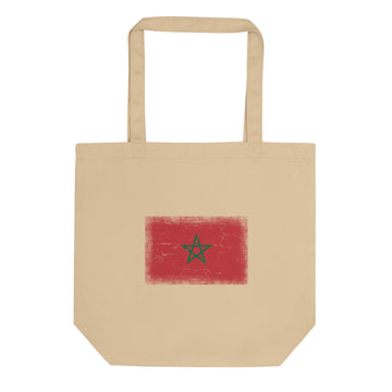 Morocco Flag Tote Bag | Organic Cotton