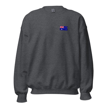 Australia Flag Crew Sweatshirt | Front | Unisex | Classic Fleece