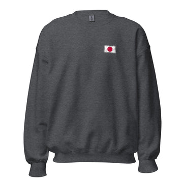 Japan Flag Crew Sweatshirt | Front | Unisex | Classic Fleece