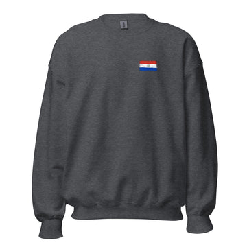 Paraguay Flag Crew Sweatshirt | Front | Unisex | Classic Fleece