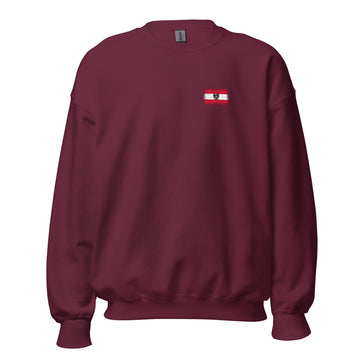 Austria Flag Crew Sweatshirt | Front | Unisex | Classic Fleece