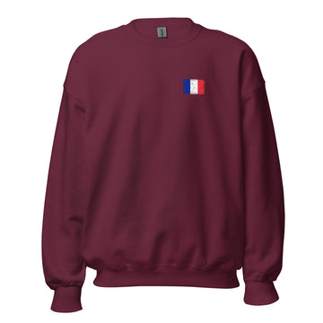 France Flag Crew Sweatshirt | Front | Unisex | Classic Fleece