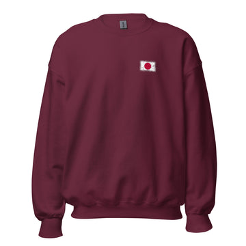 Japan Flag Crew Sweatshirt | Front | Unisex | Classic Fleece