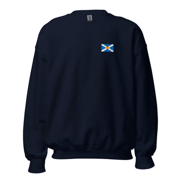 Scotland Flag Crew Sweatshirt | Front | Unisex | Classic Fleece
