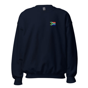 South Africa Flag Crew Sweatshirt | Front | Unisex | Classic Fleece