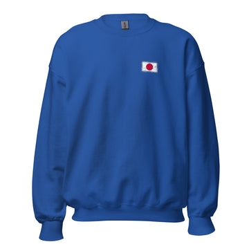 Japan Flag Crew Sweatshirt | Front | Unisex | Classic Fleece