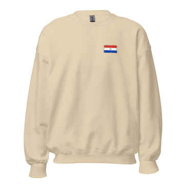 Paraguay Flag Crew Sweatshirt | Front | Unisex | Classic Fleece