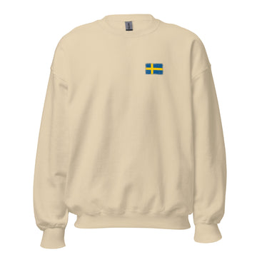Sweden Flag Crew Sweatshirt | Front | Unisex | Classic Fleece