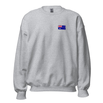 Australia Flag Crew Sweatshirt | Front | Unisex | Classic Fleece