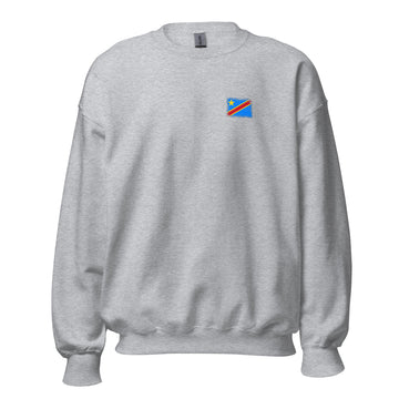 Congo Flag Crew Sweatshirt | Front | Unisex | Classic Fleece