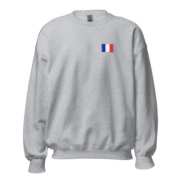 France Flag Crew Sweatshirt | Front | Unisex | Classic Fleece
