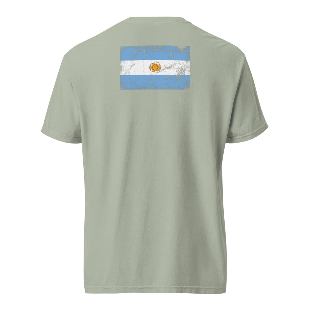 Argentina Flag Tee — Back — Bay