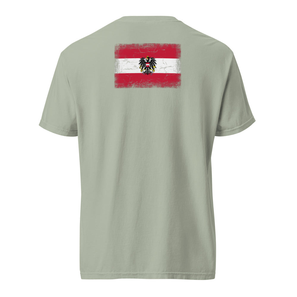 Austria Flag Tee — Back — Bay