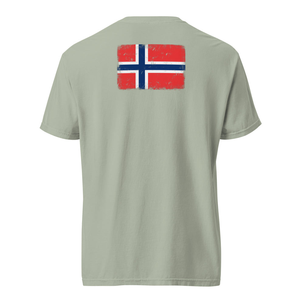 Norway Flag Tee — Back — Bay