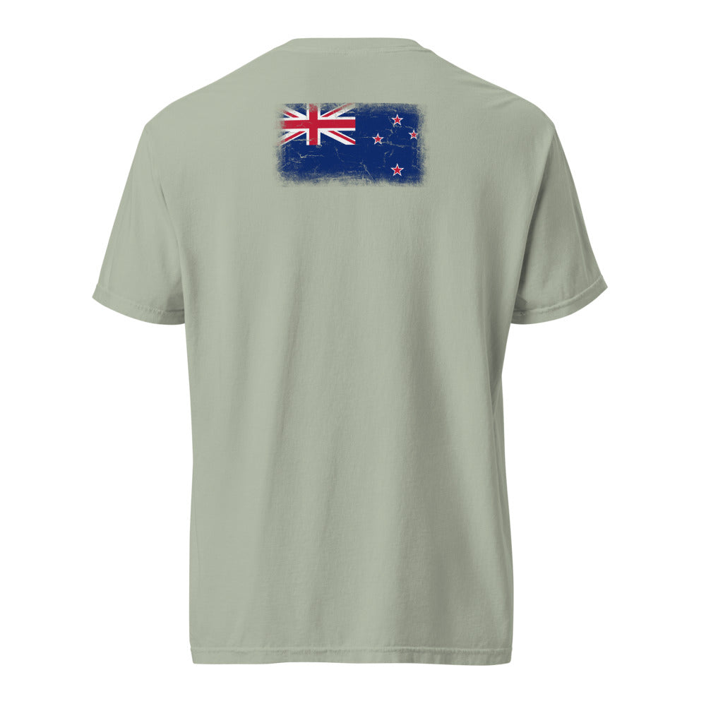 New Zealand Flag Tee — Back — Bay