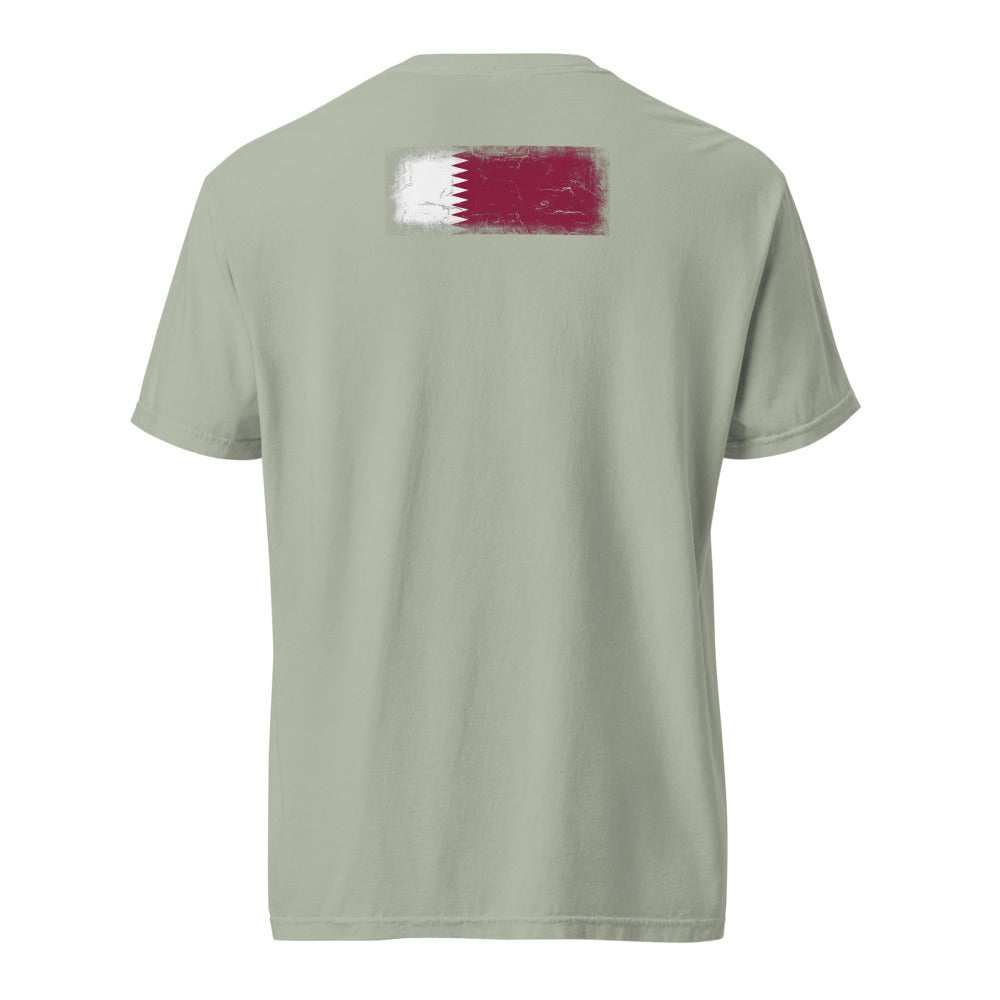 Qatar Flag Tee — Back — Bay
