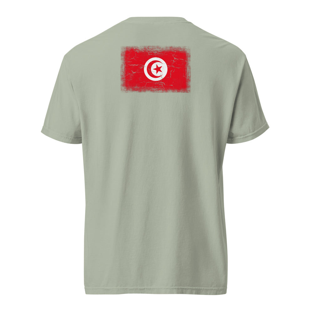 Tunisia Flag Tee — Back — Bay
