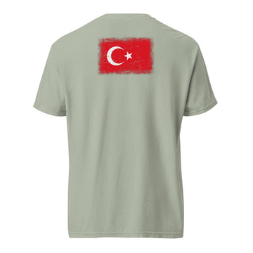 Türkiye Flag Tee | Back Print | Unisex | Heavyweight Cotton