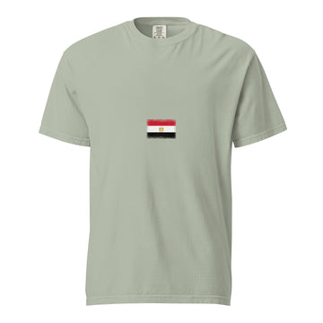 Egypt Flag Tee | Minimal | Unisex | Heavyweight Cotton