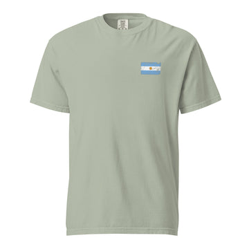 Argentina Flag Tee | Front | Unisex | Heavyweight Cotton
