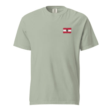 Austria Flag Tee | Front | Unisex | Heavyweight Cotton