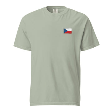 Czechia Flag Tee | Front | Unisex | Heavyweight Cotton