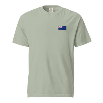 New Zealand Flag Tee | Front | Unisex | Heavyweight Cotton