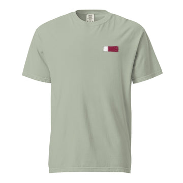 Qatar Flag Tee | Front | Unisex | Heavyweight Cotton