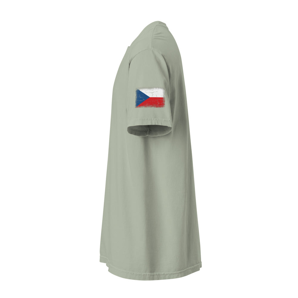 Czechia Flag Tee — Sleeve — Bay