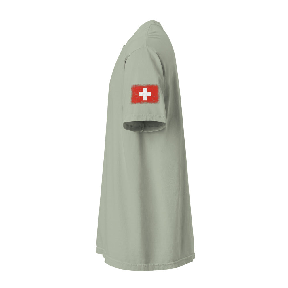 Switzerland Flag Tee — Sleeve — Bay