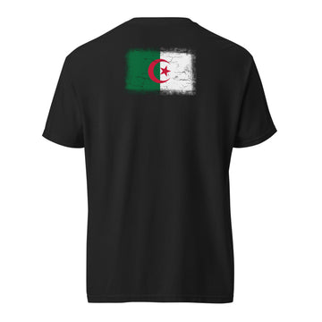 Algeria Flag Tee | Back Print | Unisex | Heavyweight Cotton