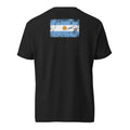 Argentina Flag Tee — Back — Black