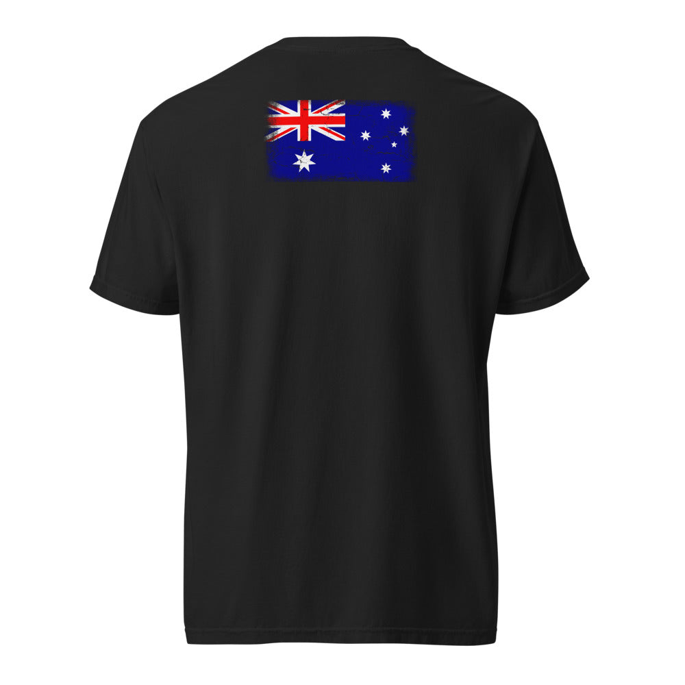 Australia Flag Tee — Back — Black