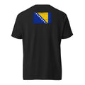 Bosnia and Herzegovina Flag Tee — Back — Black