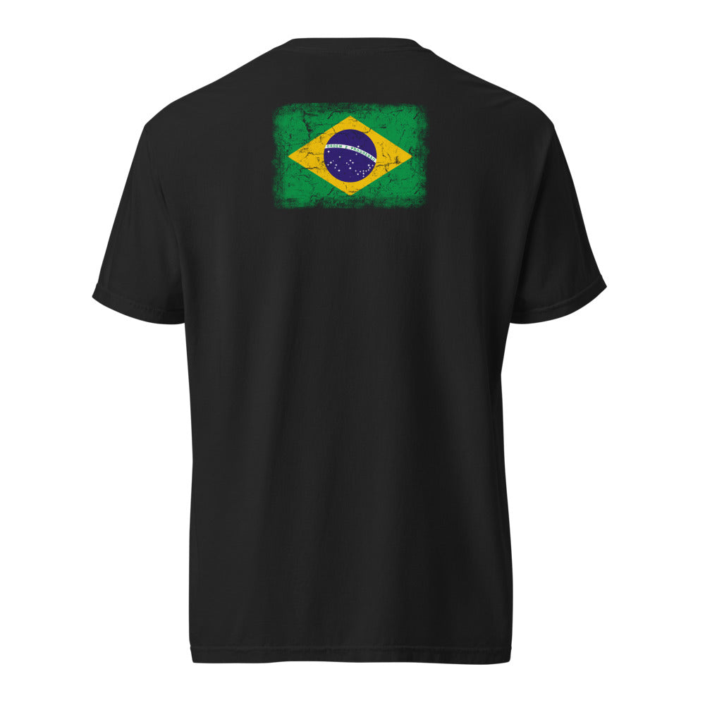 Brasil Flag Tee — Back — Black