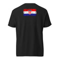 Croatia Flag Tee — Back — Black