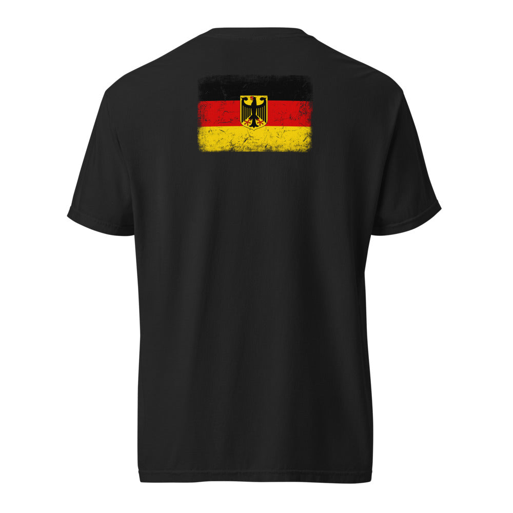 Germany Flag Tee — Back — Black
