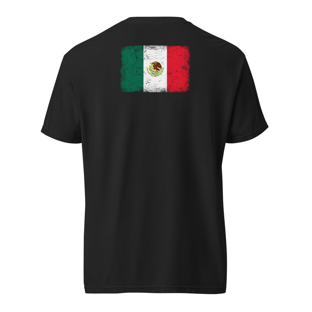 Mexico Flag Tee — Back — Black