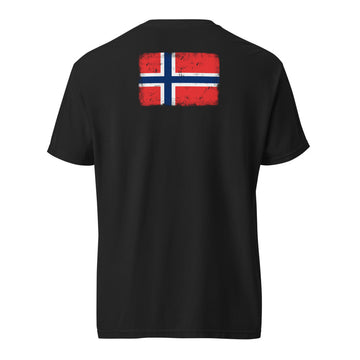 Norway Flag Tee | Back Print | Unisex | Heavyweight Cotton