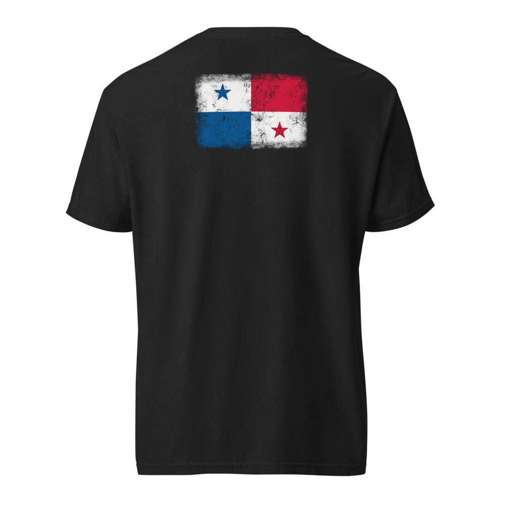 Panama Flag Tee — Back — Black