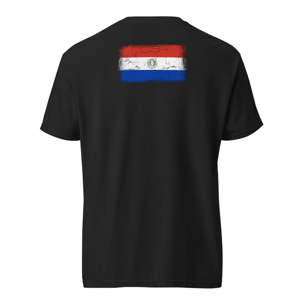 Paraguay Flag Tee — Back — Black