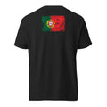 Portugal Flag Tee — Back — Black