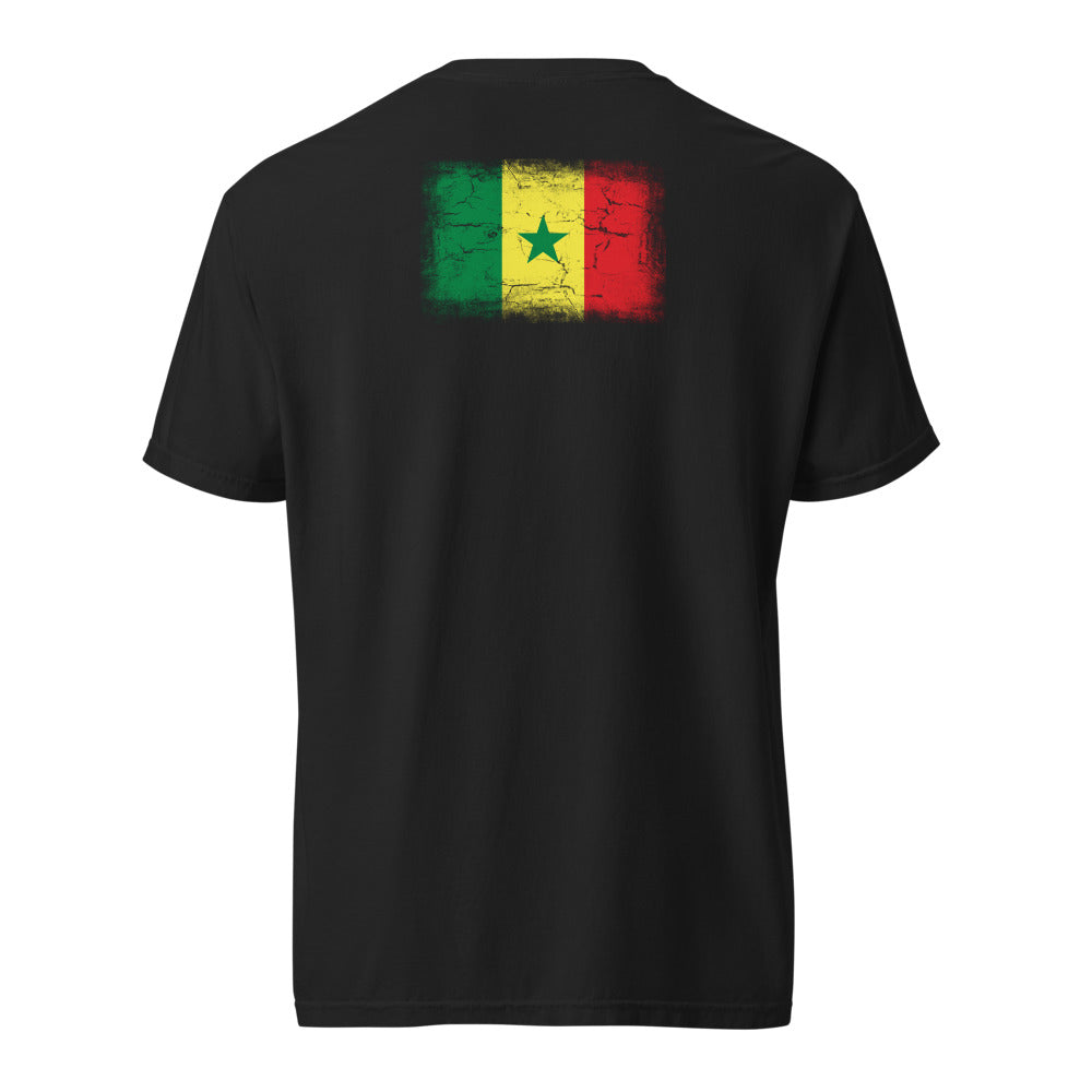 Senegal Flag Tee — Back — Black