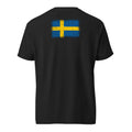 Sweden Flag Tee — Back — Black