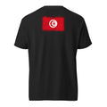 Tunisia Flag Tee — Back — Black