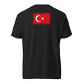 Türkiye Flag Tee — Back — Black