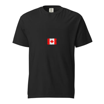Canada Flag Tee | Minimal | Unisex | Heavyweight Cotton