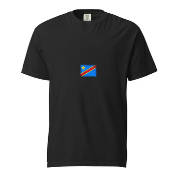 Congo Flag Tee | Minimal | Unisex | Heavyweight Cotton